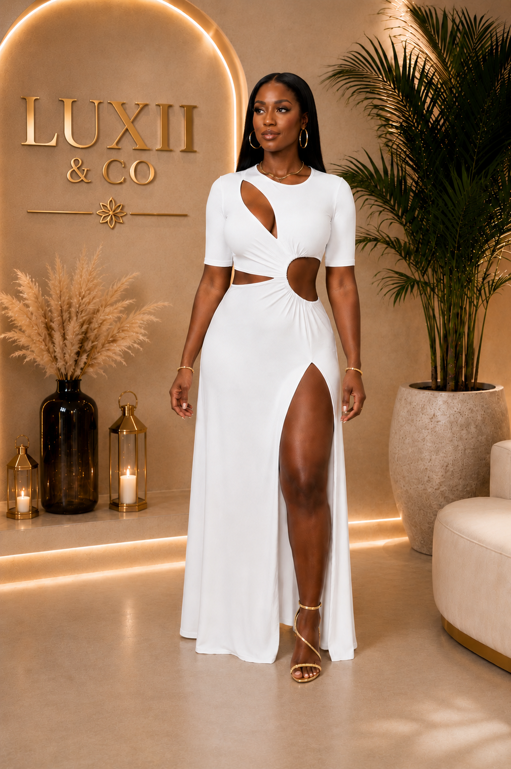 Cutout Maxi Dress