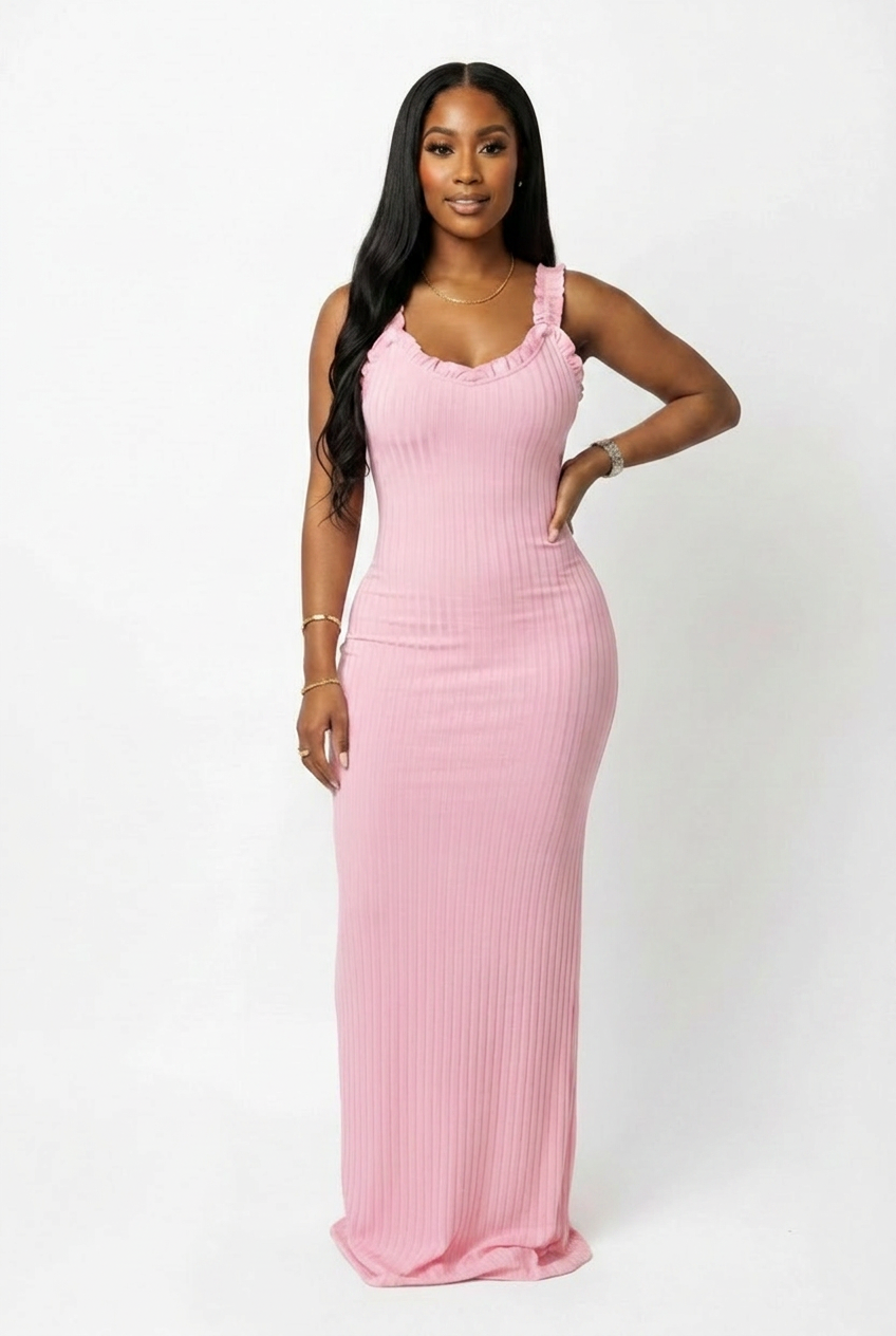 Riley Maxi Dress (Pink)