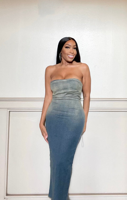 Denim Tube Dress
